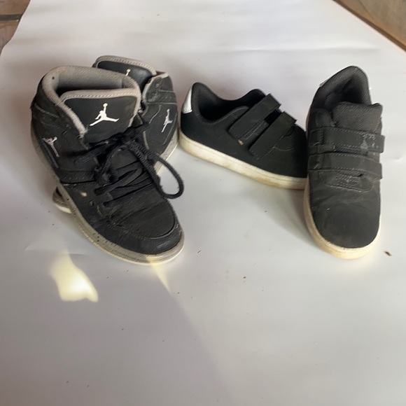 Nike Other - Nike air Jordan high tops and Velcro black shoes